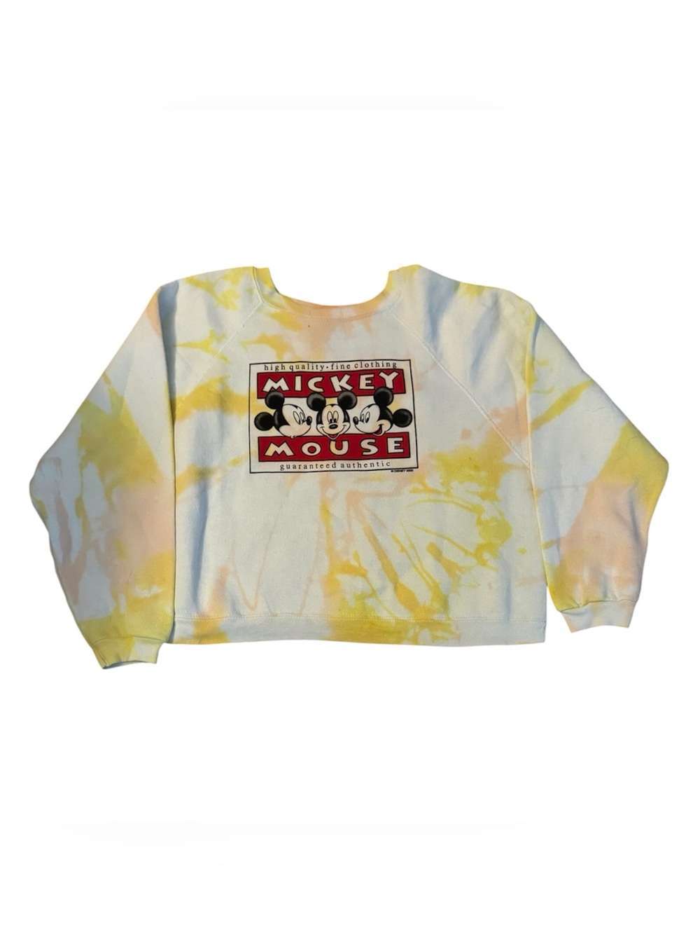 Vintage Mickey Unlimited Micky Mouse Tie-Dye Sweatshirt Oversized Size Large